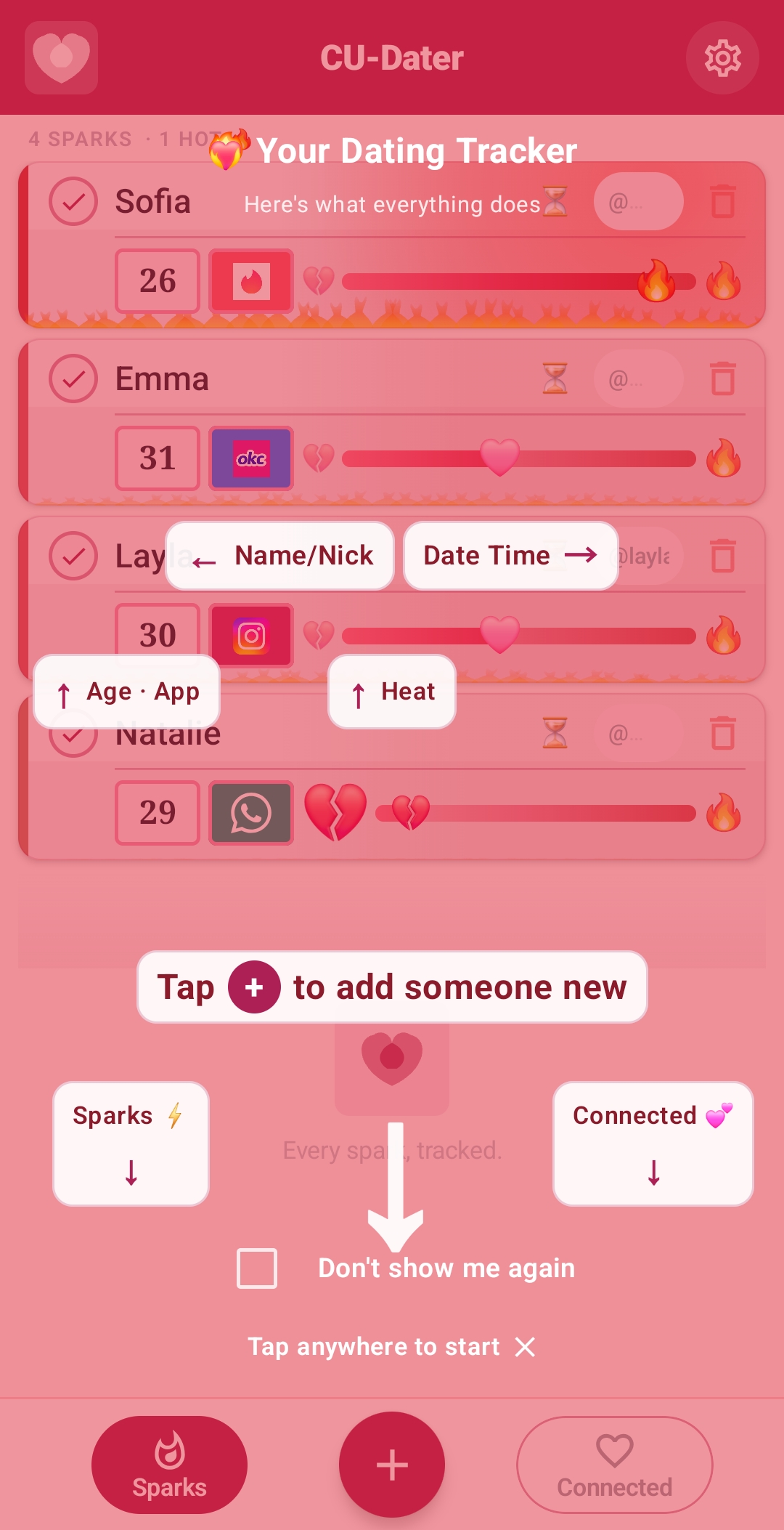 App tutorial overview
